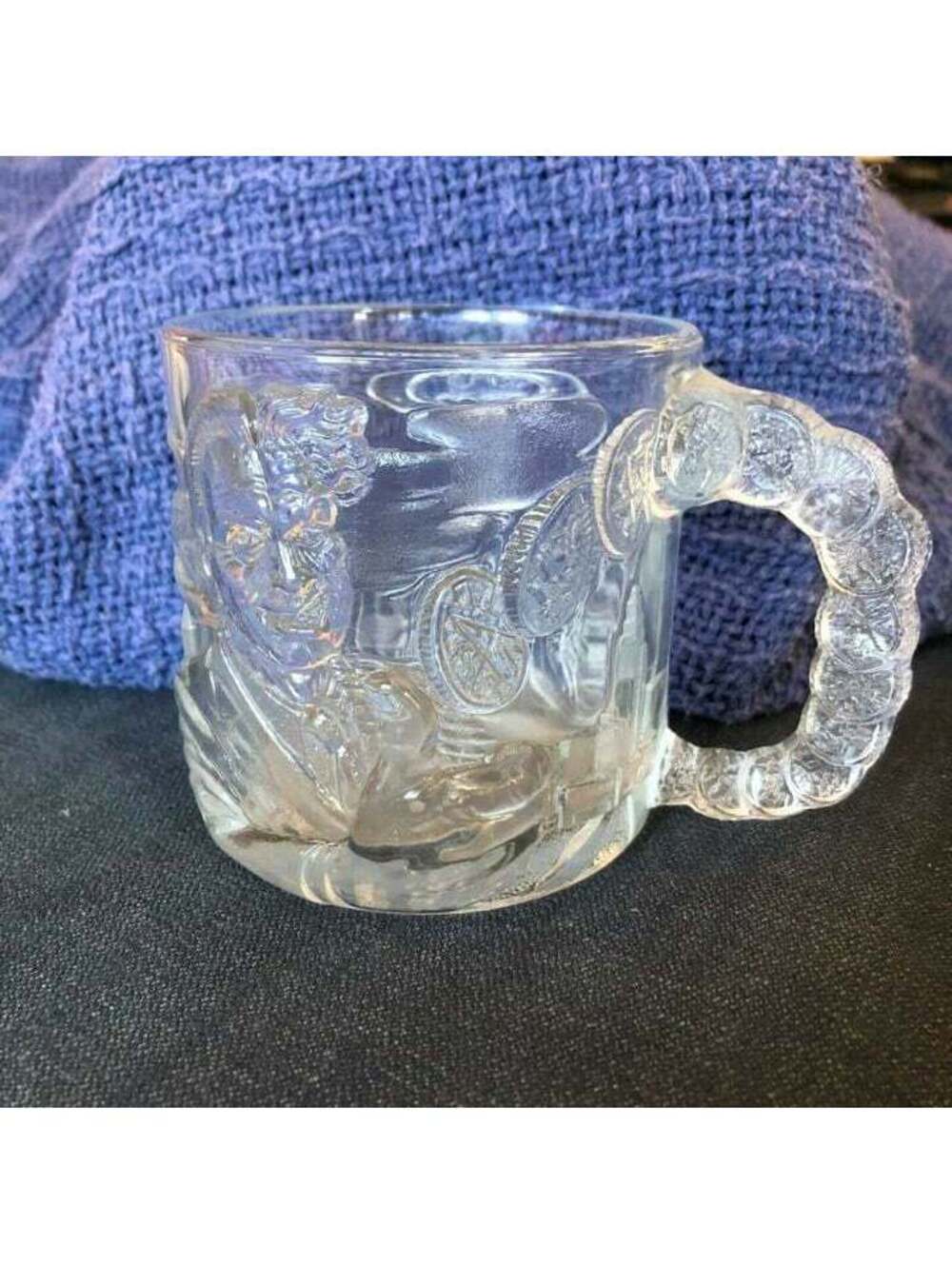 McDonalds BATMAN FOREVER Glass TWO FACE Mug/Cup 1995 Vintage DC Comics